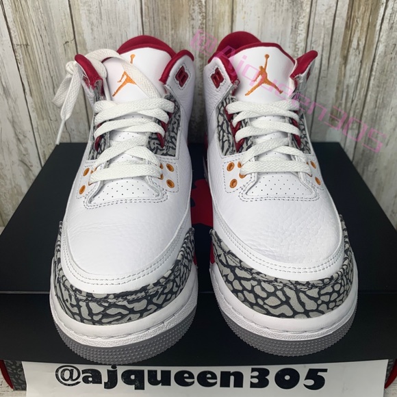 Air Jordan 3 Retro GS Cardinal Red - Picture 4 of 6